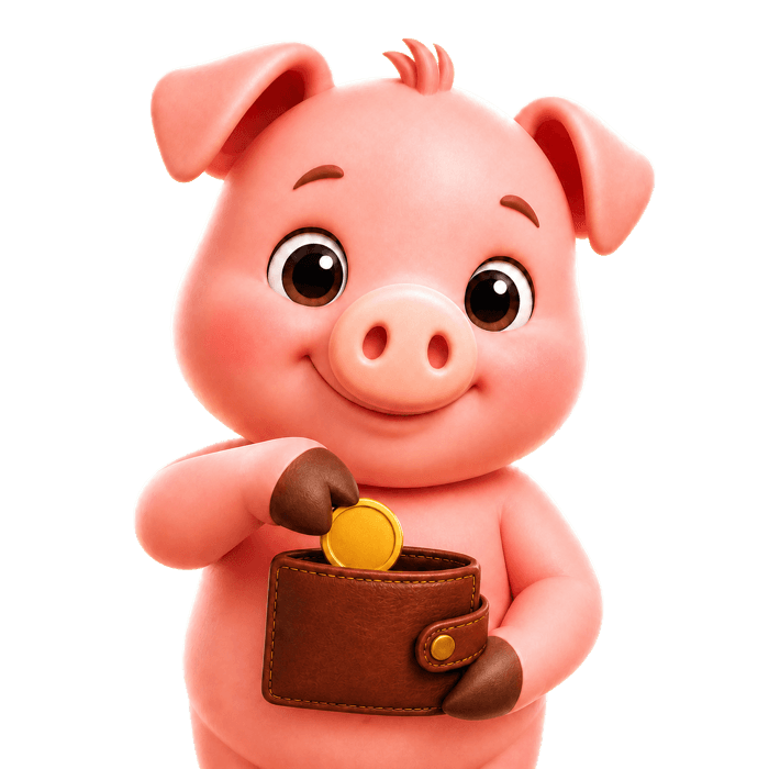 Pocket Piggy celebrating a savings win